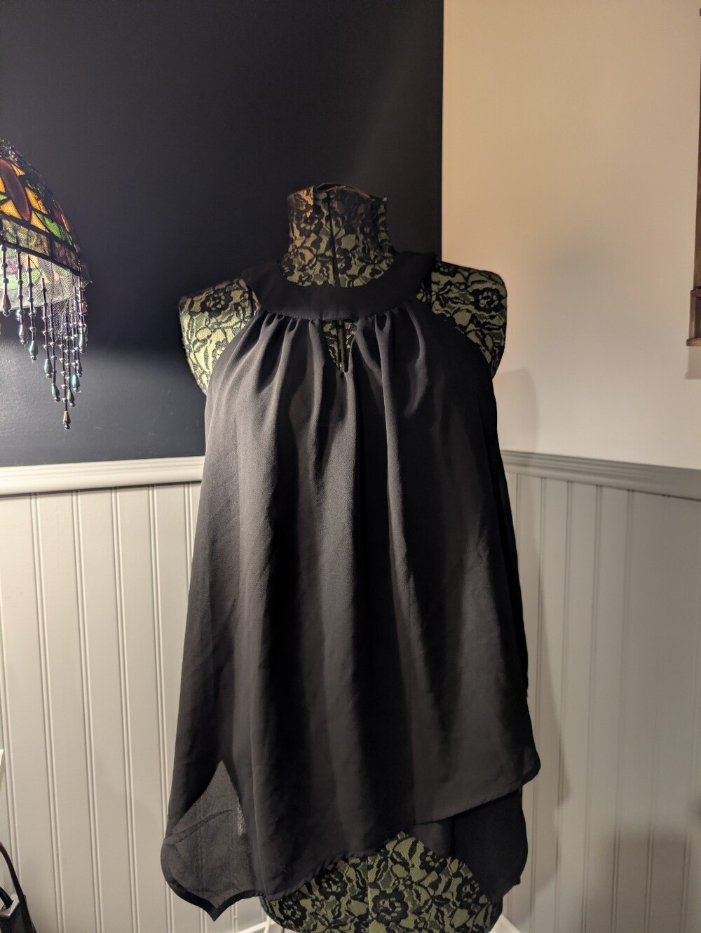 asymmetrical sleeveless camisole
